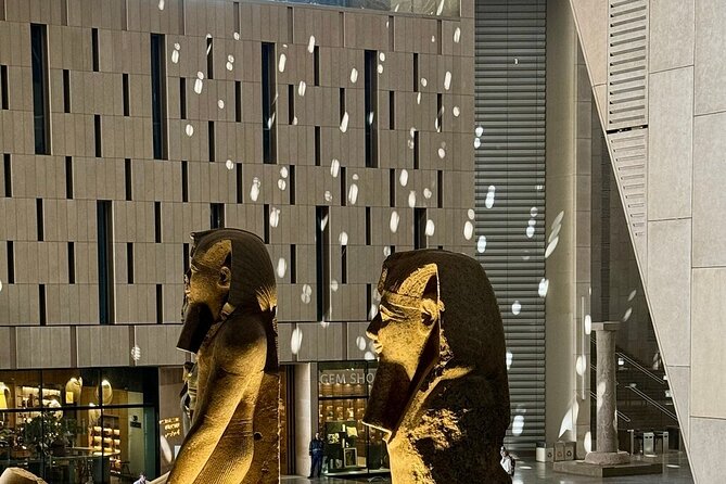 Grand Egyptian Museum, Giza Pyramids and Great Sphinx Tour - Walking the Grand Staircase