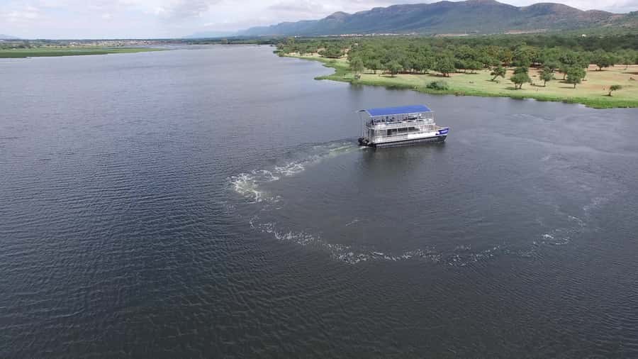 Hartbeespoort: 2-Hour Dam Cruise with South African Food - Boarding the spacious Harties Boat Company vessel