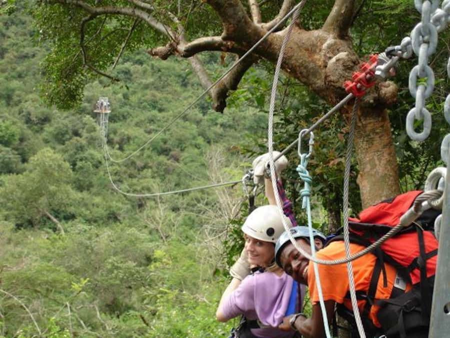 Hazyview: 2.5-Hour Sabie River Zip Line Experience - A series of cable runs above the Sabie River valley