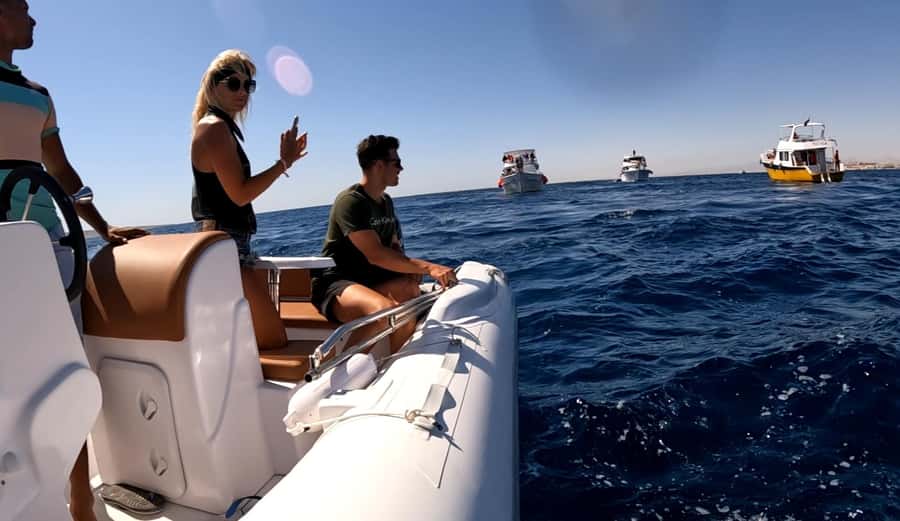 Hurghada: 3-Island Speedboat, Dolphin Watching & Snorkeling - The Balena wreck snorkeling stop