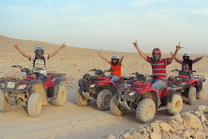 Hurghada: ATV Quad Safari, Camel Ride & Bedouin Village Tour - Reaching the Bedouin village after the ride