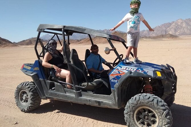 Hurghada: ATV Quad Safari, Camel Ride & Bedouin Village Tour - Sunset, mountain views, and the photo question