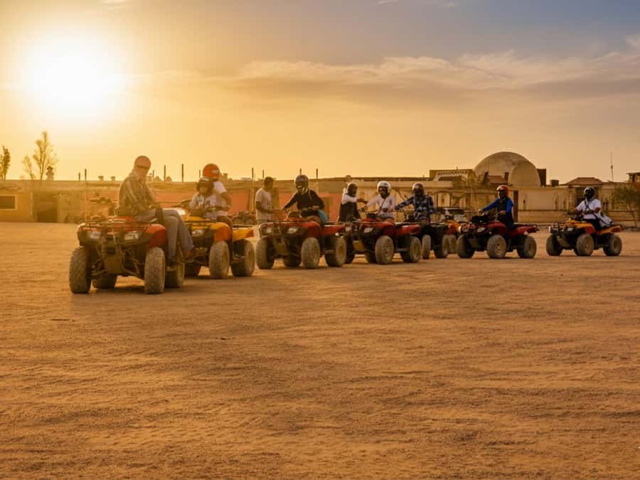 Hurghada: Desert Quad Bike Camel Ride with Optional GoPro - Desert tracks, sea views, and photo stops