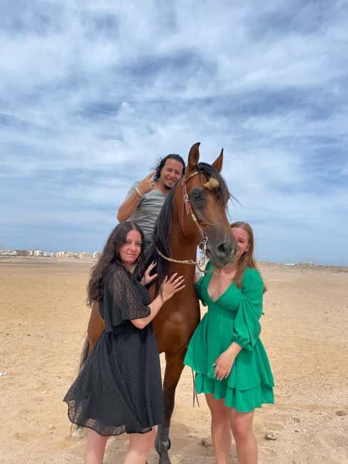 Hurghada: Desert & Sea Horse Riding with + 360° Photos - Riding across the Egyptian desert
