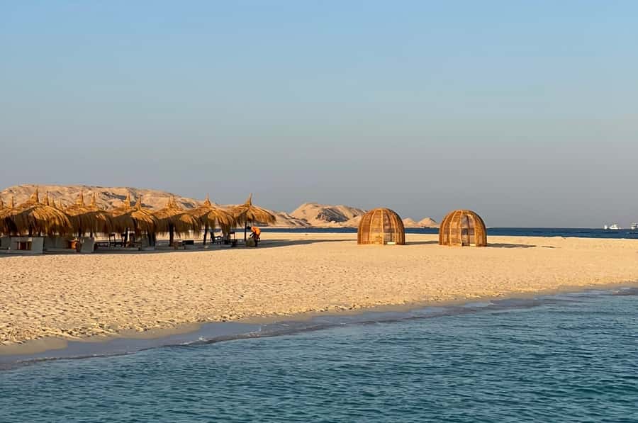 Hurghada: Luxury Orange Bay Cruise with Lunch and Pickup - Leaving Hurghada Marina for a full day on the Red Sea