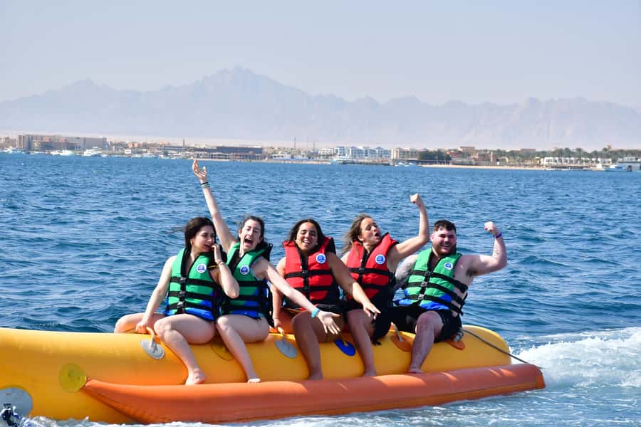 Hurghada: Orange Bay Island with breakfast, lunch & watersports - Two reef stops make this more than an island transfer