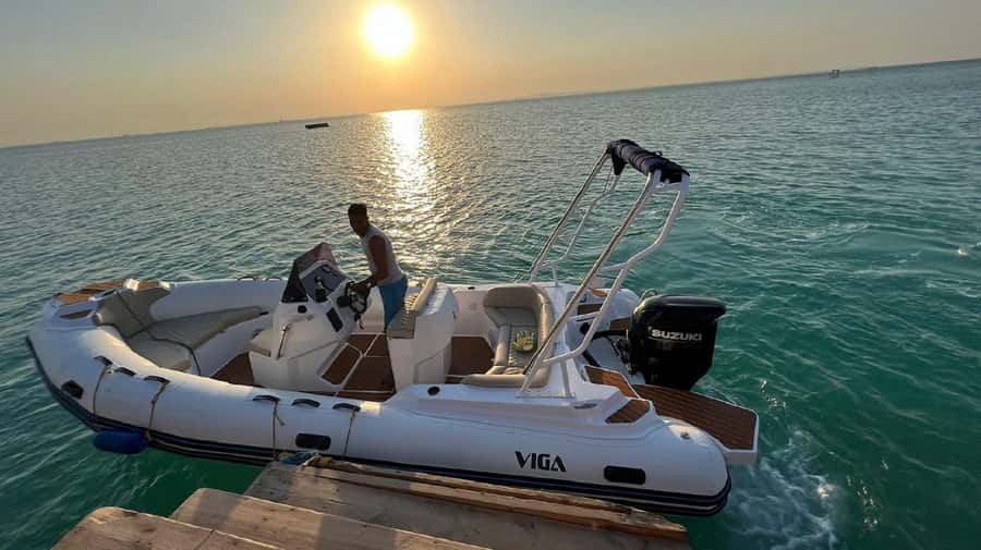 Hurghada: Private Speedboat to Orange Bay and White Island - Two snorkeling stops around Giftun Island