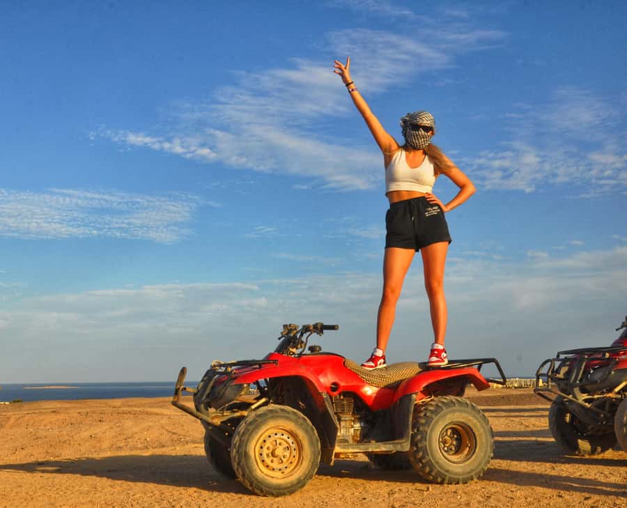 Hurghada Quad & ATV Ride with Camel, Desert Vibes & Sea View - The safety test and first run