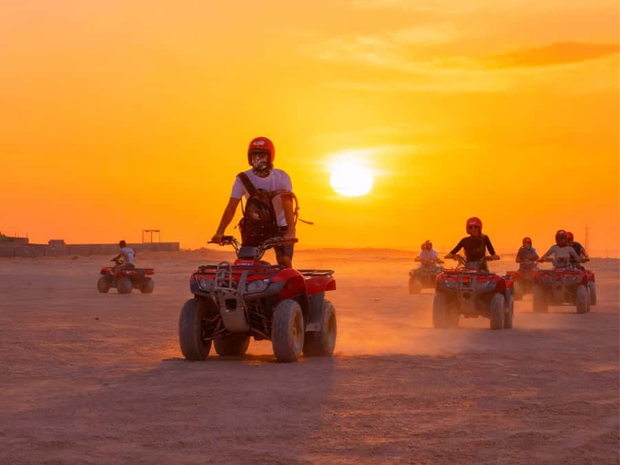 Hurghada Quad & ATV Ride with Camel, Desert Vibes & Sea View - Pickup times from Hurghada and the resort areas