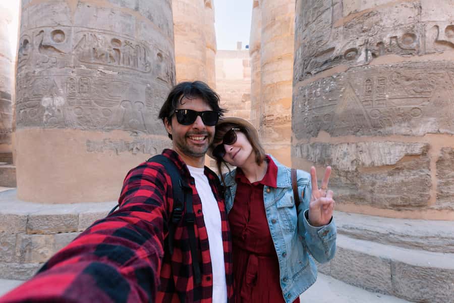 Hurghada: Small-Group Luxor Day Tour & Sunrise Balloon Ride - Karnak Temple after the heat of the day
