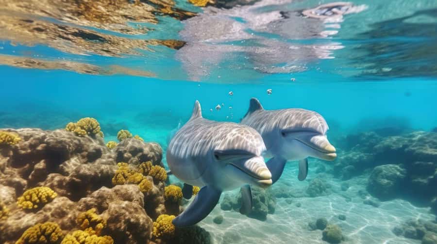 Hurghada: Speedboat Dolphin Watching & Snorkeling with Lunch - At a glance