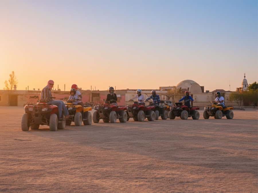 Hurghada: Sunrise Quad Bike, Camel and Oriental Breakfast - At the quad base, safety comes first