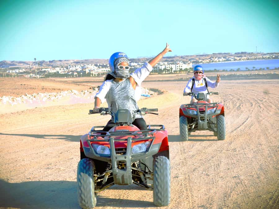 Hurghada: Sunrise Quad Bike, Camel and Oriental Breakfast - Camel riding is a short traditional touch
