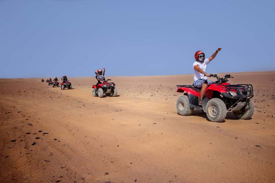 Hurghada: Sunset Quad Bike, Camel w/ Opt Stargazing and BBQ - Two Hours Across Sand, Dunes, and Valleys