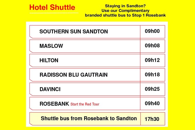 Johannesburg Hop-On Hop-Off City Tour with Soweto Option - Adding the two-hour Soweto tour