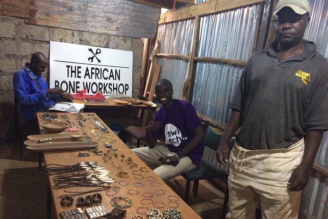 Kevins Kibera Slum Tours - Bone crafts, bags, and local work