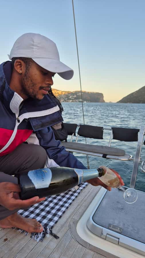Knysna Sunset Sailing Cruise with Light Dinner and Wine - Sunset snacks and South African sparkling wine