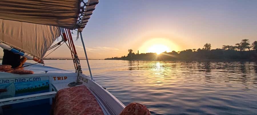 Luxor: Nile River Private Sunset Felucca Ride - From your hotel lobby to the felucca dock