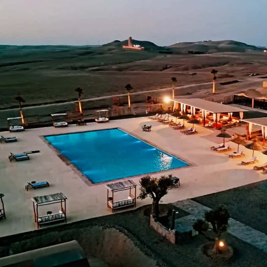 Luxury Agafay Desert : Quad , Camel Ride, Pool & Dinner Show - Pool time at the desert camp