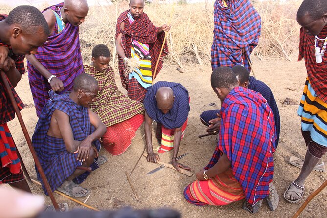 Maasai village visit, Materuni waterfalls & coffee experience - Making coffee the Chagga way