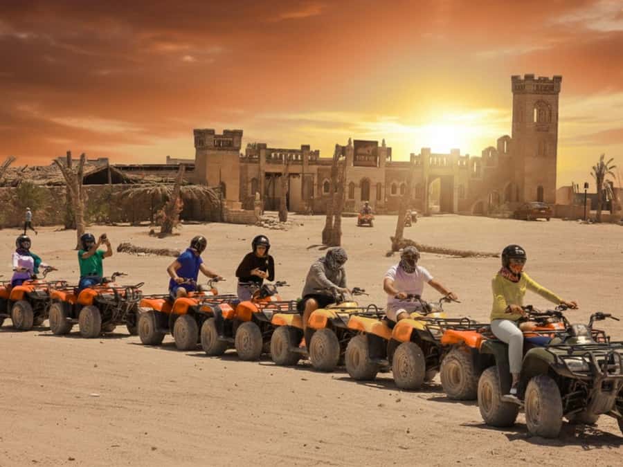 Makadi Bay: Sunset Quad & ATV Adventure & Seaview - Riding beyond Makadi Bay’s hotel strip