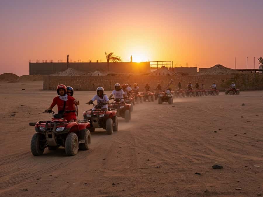 Makadi Bay: Sunset Quad & ATV Adventure & Seaview - Two hours across desert, mountains, and sea views