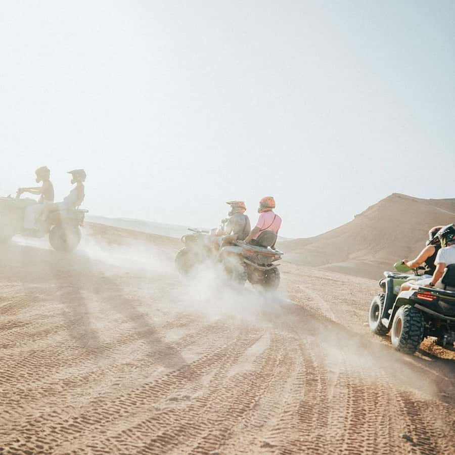 Marrakech: Agafay Desert Camel Ride & Quad with Dinner Show - Sunset over the Atlas Mountains