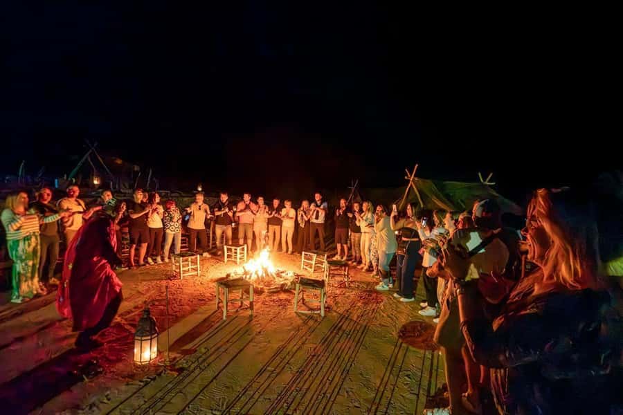 Marrakech: Agafay Desert Dinner Show with Quad Bike & Camel - Quad biking across Agafay’s dry terrain