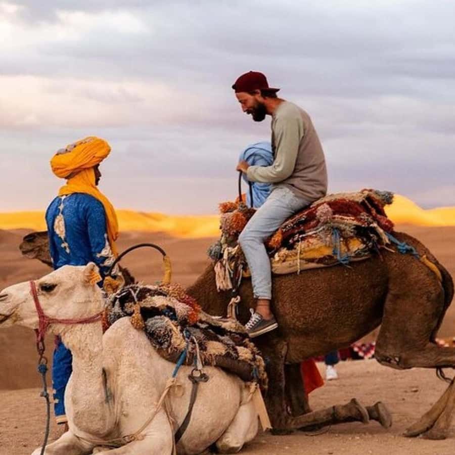 Marrakech: Agafay Desert Dinner Show with Sunset Camel Ride - Leaving Marrakech for the Agafay Desert