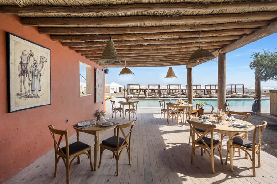 Marrakech: Agafay Desert Inara Camp Pool Day Pass with Lunch - How the five-hour schedule really feels