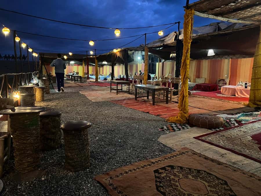 Marrakech: Agafay Desert Quad Bike & Camel Ride with Dinner - Riding a camel as the sun goes down