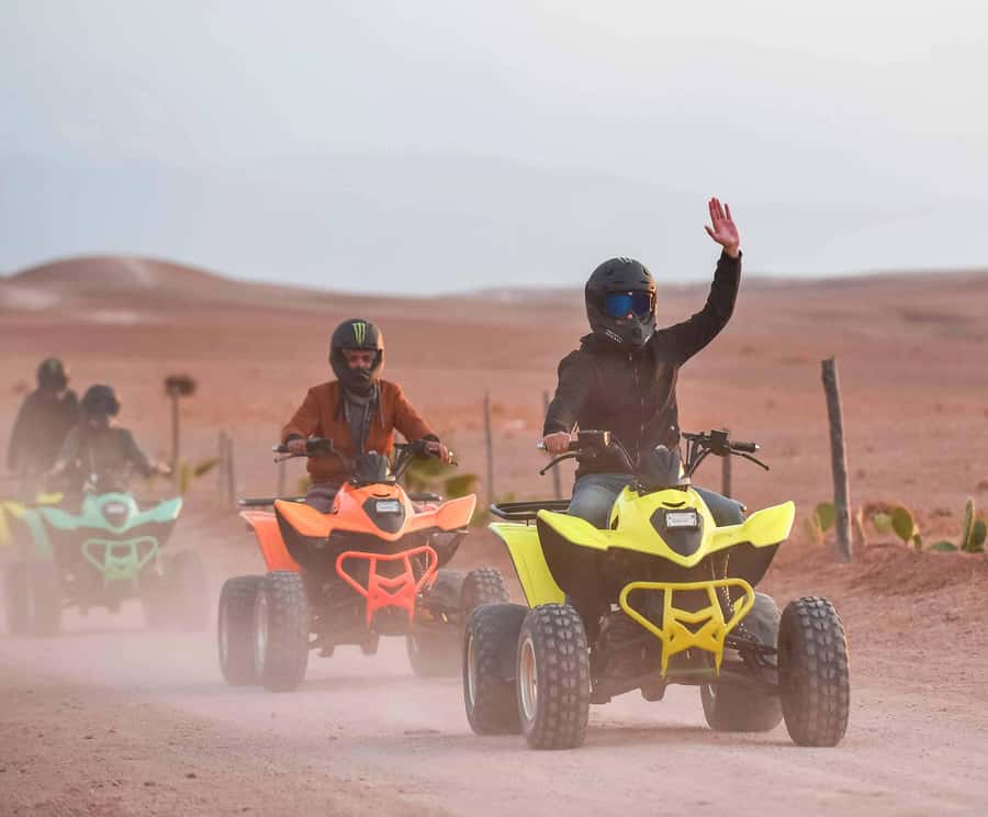 Marrakech: Agafay Desert Quad Biking Tour with Dinner-Show - Tea, local flavor, and the possible argan oil stop