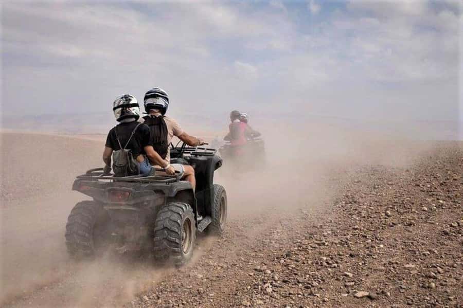 Marrakech: Agafay Desert Quad Biking with Dinner Show - Quad biking on Agafay’s rocky tracks
