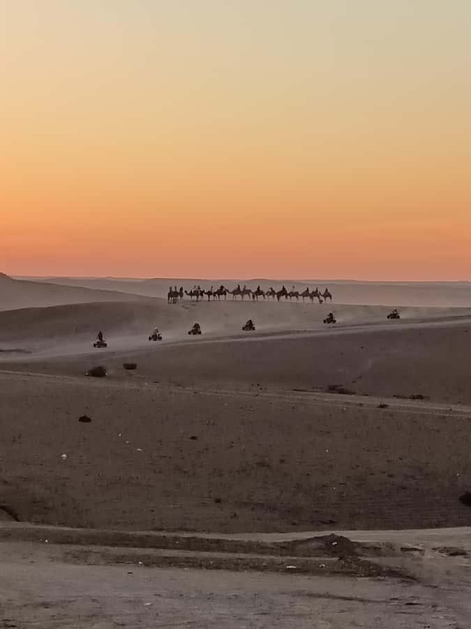 Marrakech: Agafay Desert Quad & Camel Rides with Dinner Show - Dinner under Berber-style tents