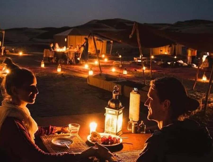 Marrakech: Agafay Desert Sunset, Camel Ride, and Dinner Show - A 15 to 20 minute camel ride
