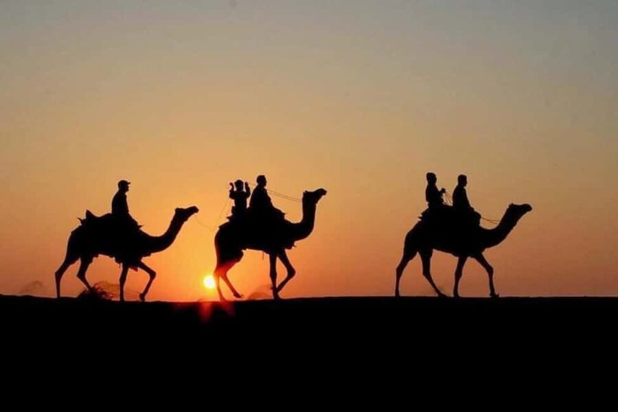Marrakech: Agafay Desert Sunset, Camel Ride, Dinner and Show - Dinner under the stars at the desert camp