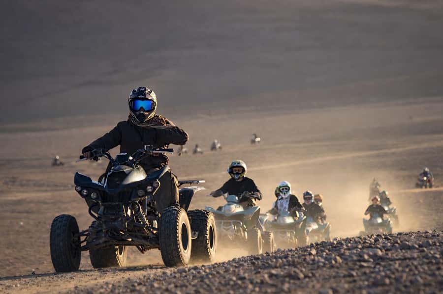 Marrakech: Agafay Desert Sunset Camel Ride, Quad & Dinner - Leaving Marrakech Medina for Agafay