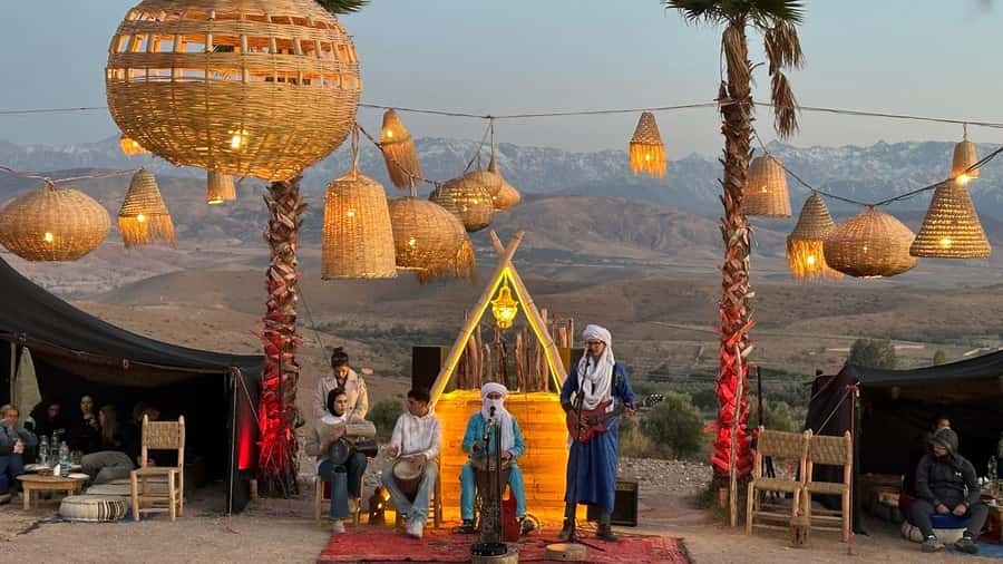 Marrakech: Agafay Dinner Show, Camel Ride, Quad, or Buggy - Berber music, dancing, and the fire performance