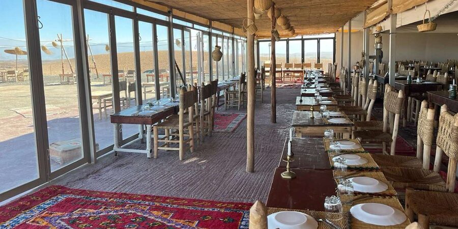 Marrakech: Agafay Dinner Show with Quad/Camel Ride and Pool - Sunset over Agafay’s dry hills