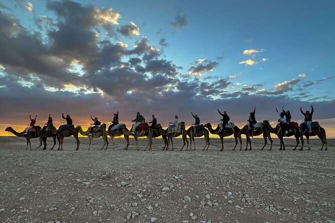 Marrakech: Agafay Quad Tour with Camel Ride, Dinner & Show - Sunset over Agafay and the Atlas Mountains