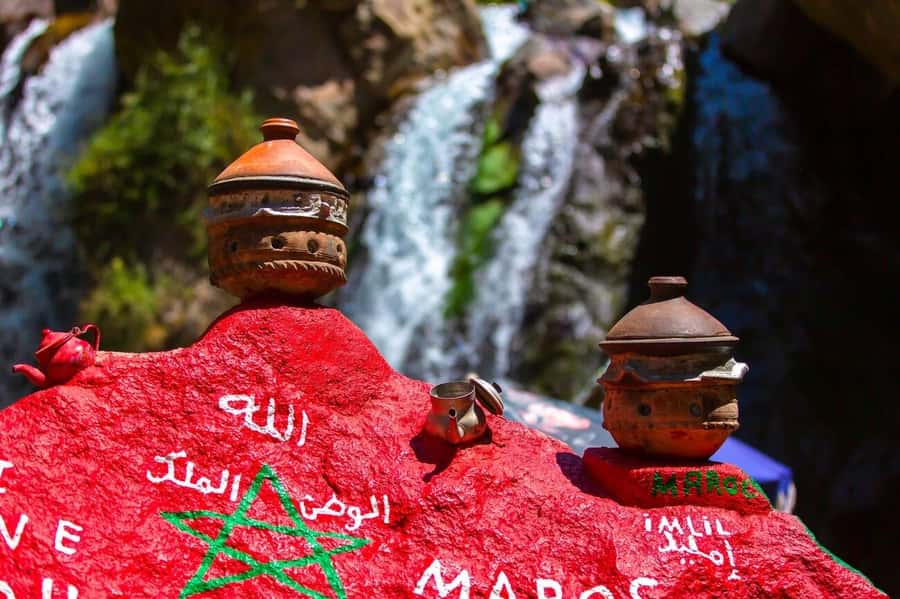 Marrakech: Atlas Mountains, Camel Ride, Waterfalls, & Lunch - A Berber lunch with mountain views