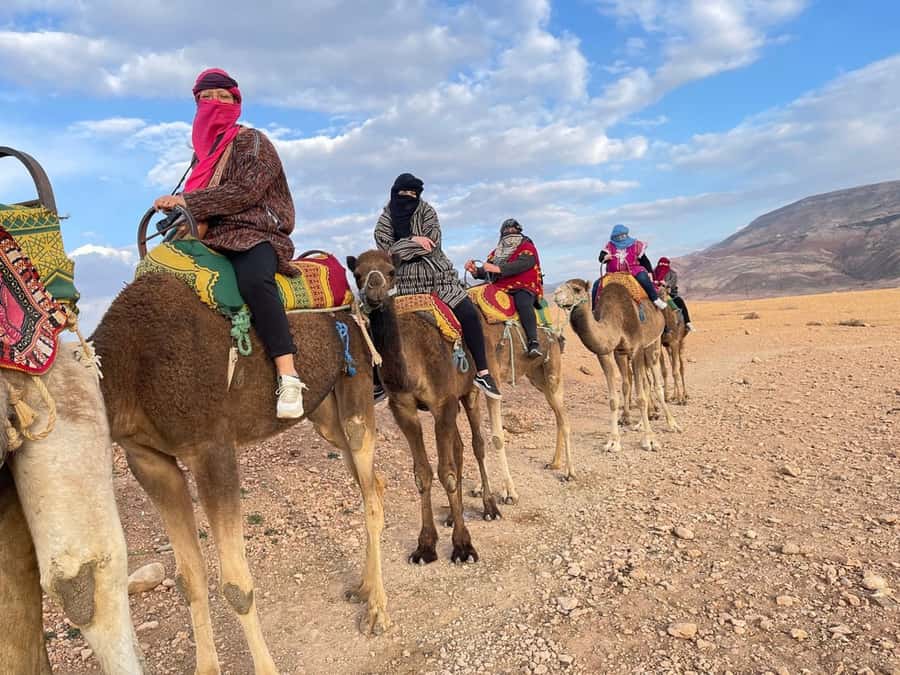 Marrakech: Atlas Mountains, Camel Ride, Waterfalls, & Lunch - A short camel ride at Lala Takerkoust