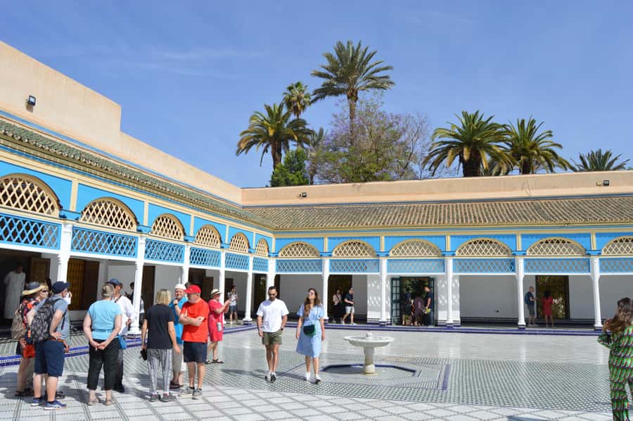 Marrakech: Bahia Palace Guided Tour – Skip-the-Line Access - Entering Bahia Palace with a guide
