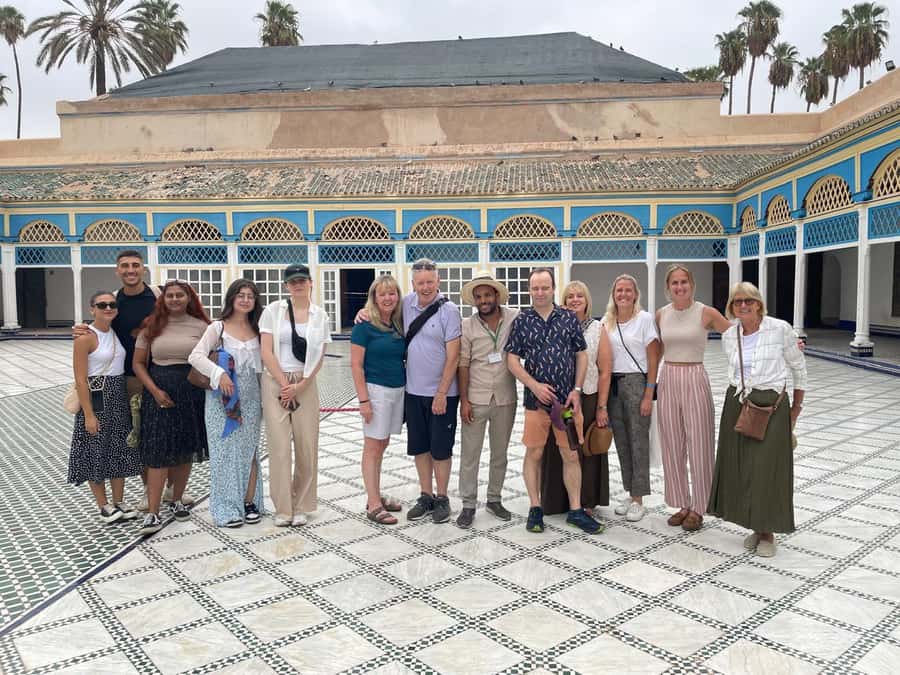 Marrakech: Bahia Palace, Madrasa Bn Yousef, Souk Medina Tour - Bahia Palace: courtyards, tilework, and royal rooms