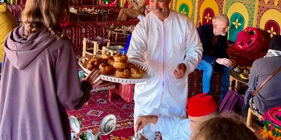 Marrakech: Balloon Flight, Berber Breakfast & Certificate - A Berber breakfast in a tent