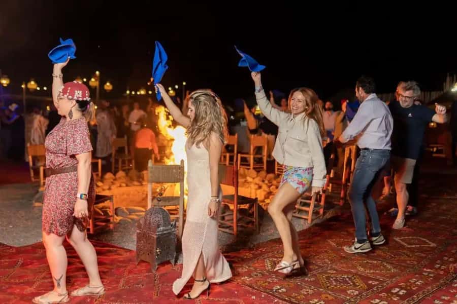 Marrakech: Camel Ride & Sunset Dinner with Fire Show - A camel ride timed for the best light