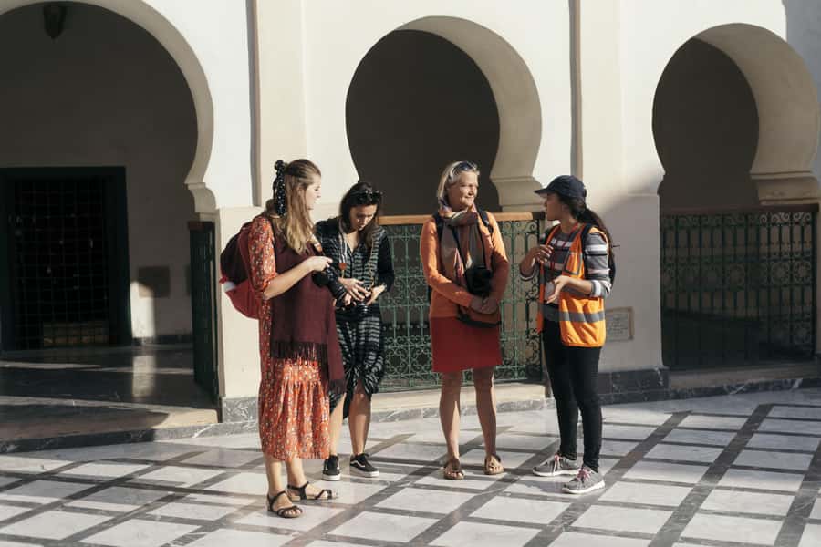 Marrakech: Cultural Bicycle Tour with Pastry and Tea - Koutoubia, the Church of the Holy Martyrs, and changing surroundings