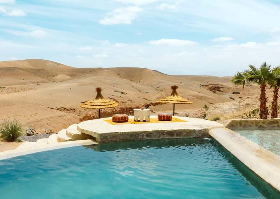Marrakech: Day Pass in The Desert, swimming pool and lunch - Leaving Marrakech at 9:30 a.m.
