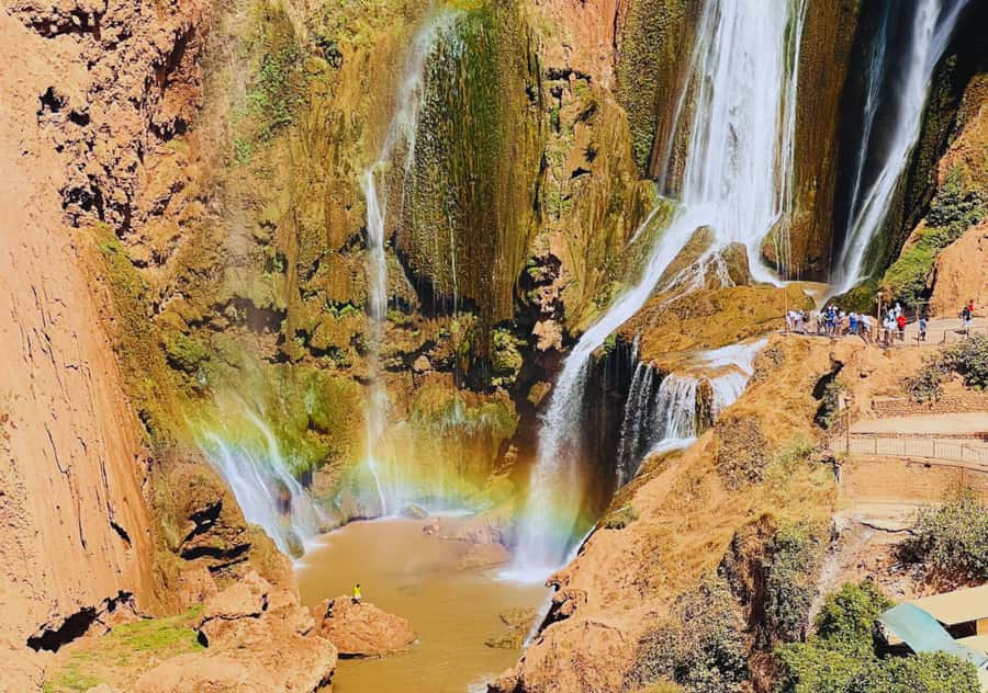 Marrakech: Day Tour to Ouzoud Waterfalls with Boat Trip - Arriving above the Ouzoud Gorge