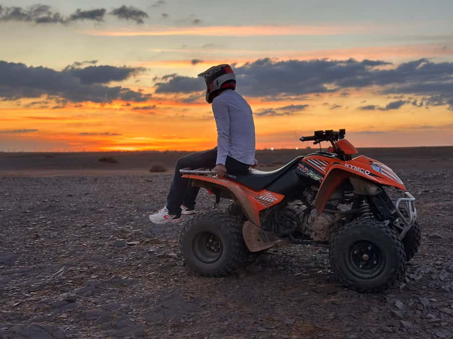 Marrakech: Desert and Palm Grove Sunset Quad Tour with Tea - Key points to know before booking